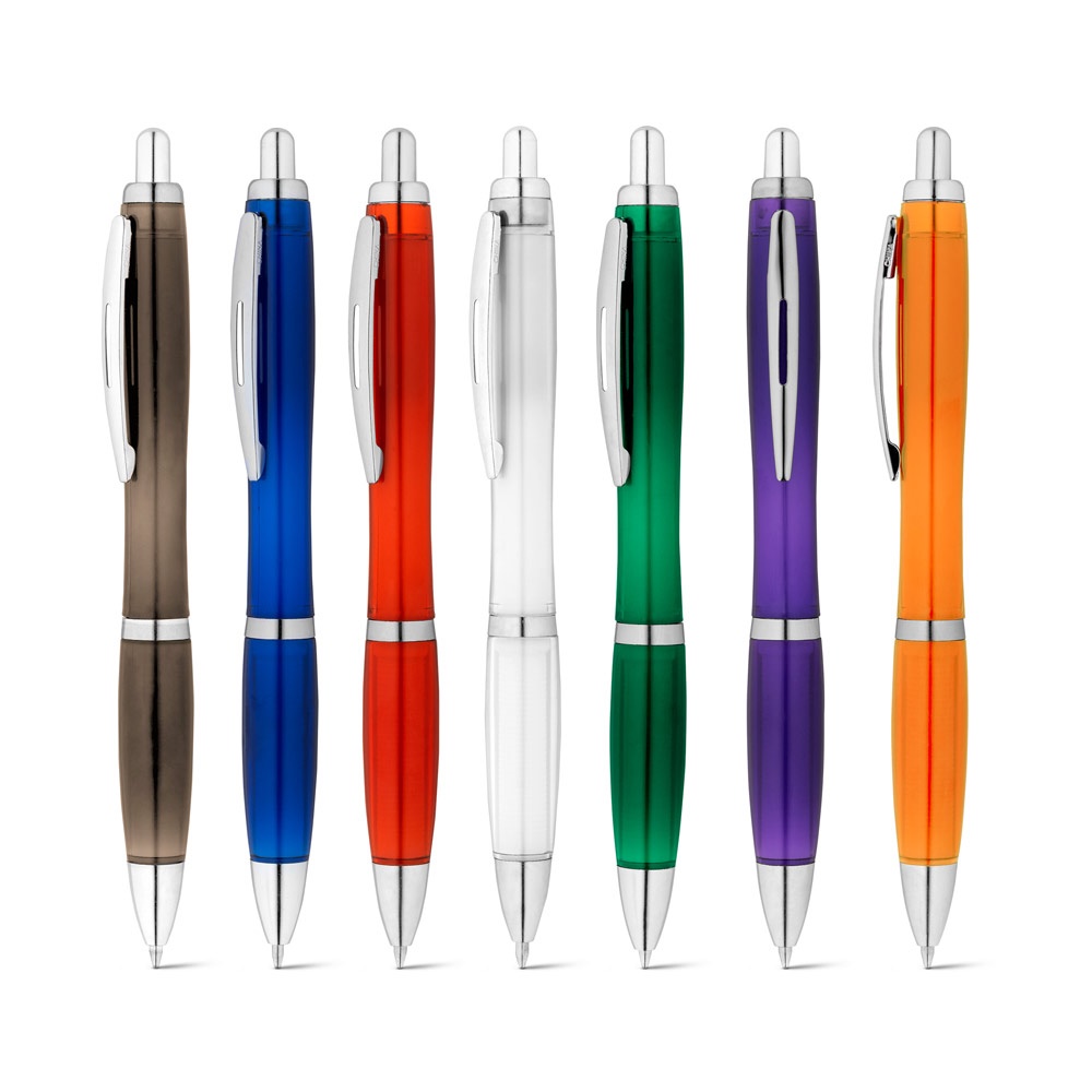 SWING rPET. 100% rPET ball pen with metal clip