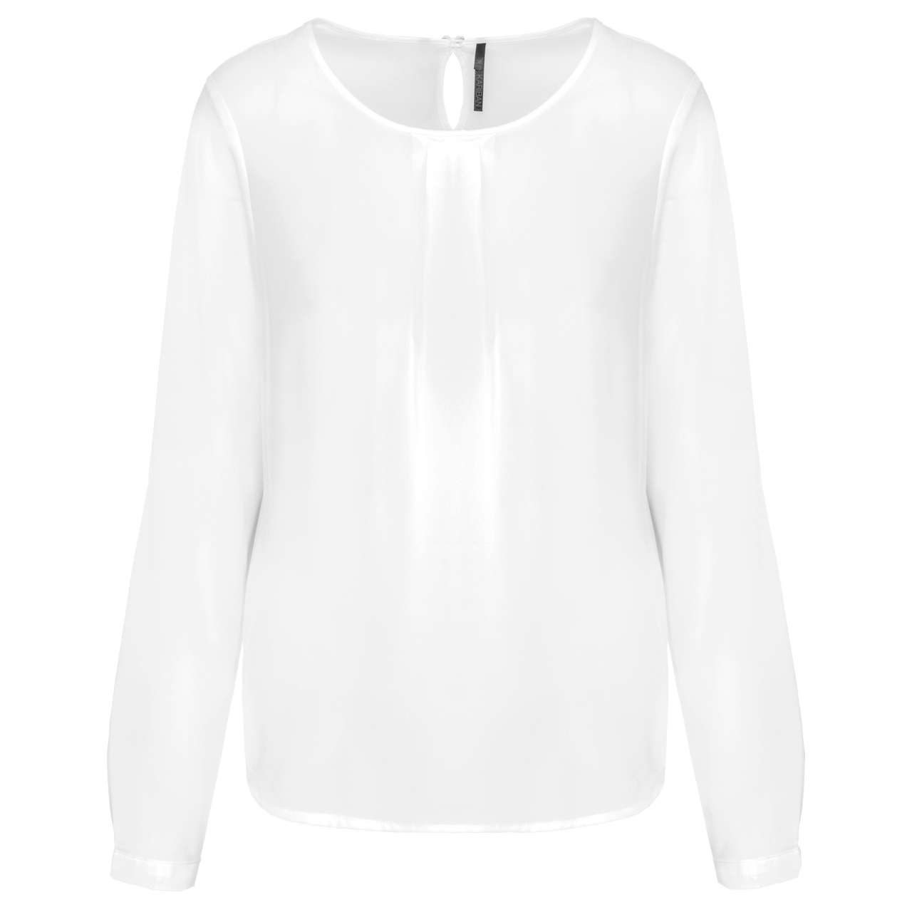 LADIES' LONG-SLEEVED CREPE BLOUSE