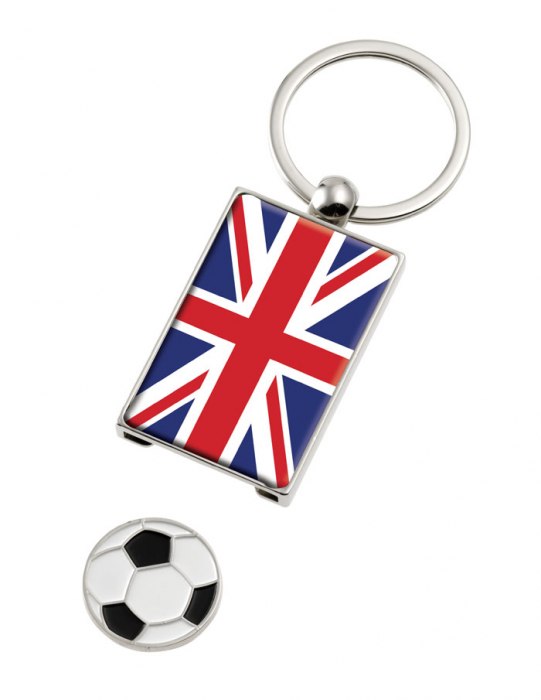 KEY CHAIN UK W/TROLLY COIN