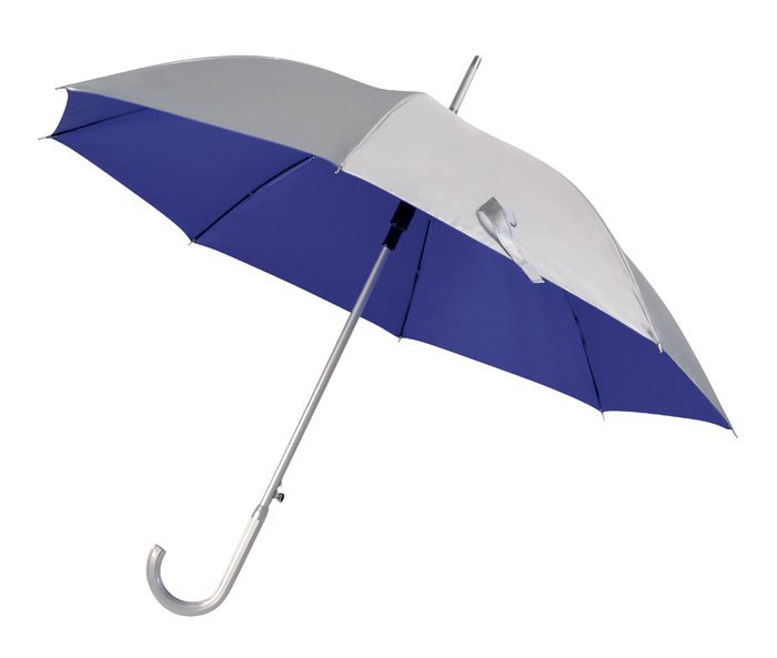 AUTOMATIC UMBRELLA SILVER/BLUE d=107 cm