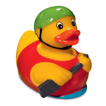Squeaky duck, rowboat