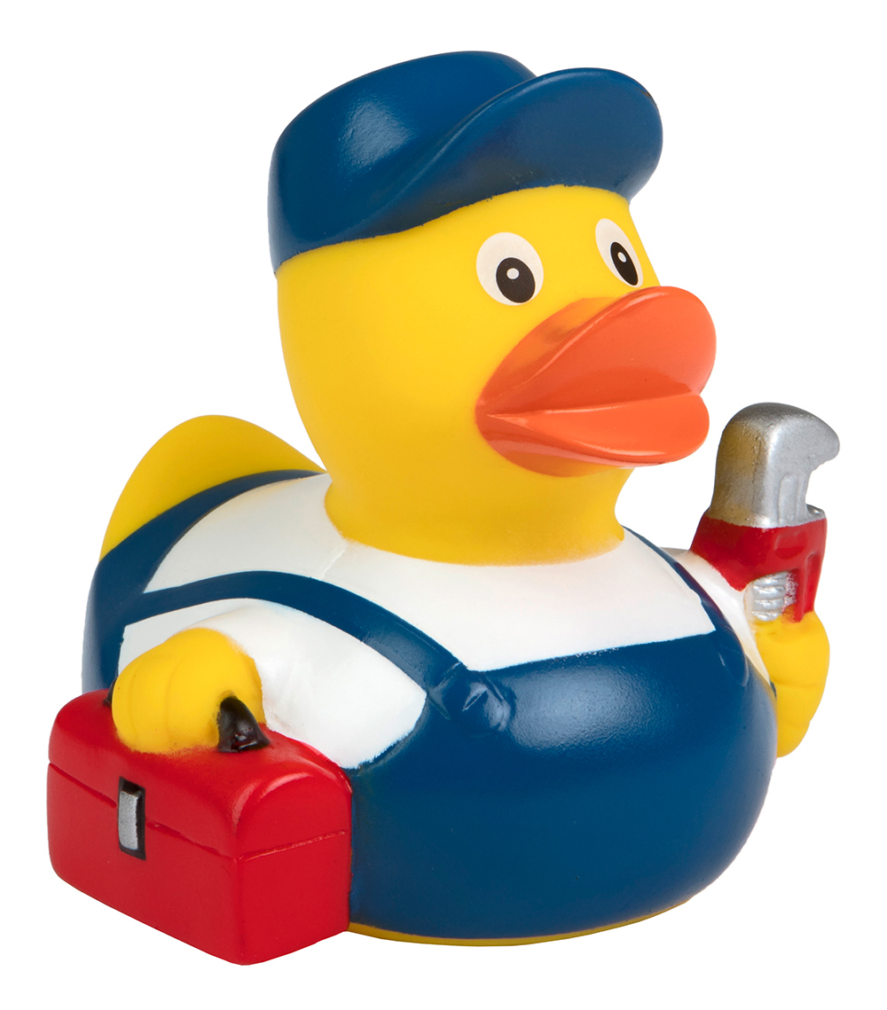 Squeaky duck plumber