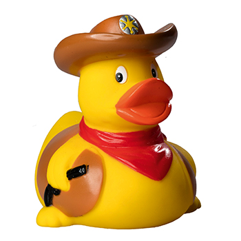 Squeaky duck, cowboy
