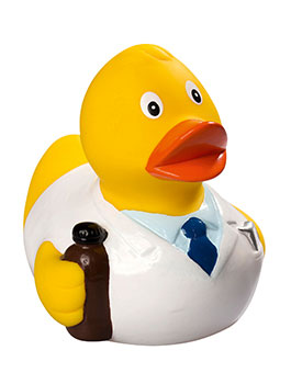 Squeaky duck, pharmacist