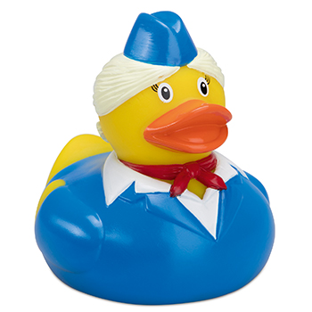 Squeaky duck, flight attendant