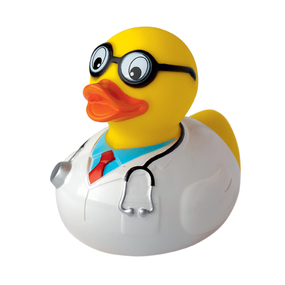 Squeaky duck, professor