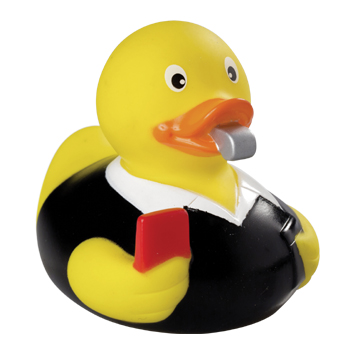 Squeaky duck, referee