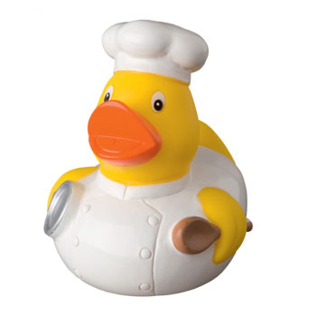 Squaky duck, chef