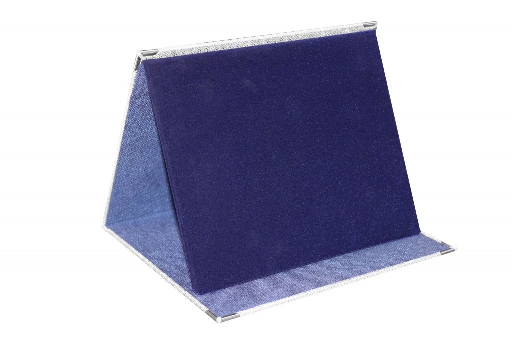 ASTUCCIO PORTATARGA ARGENTO BLU  25X20CM