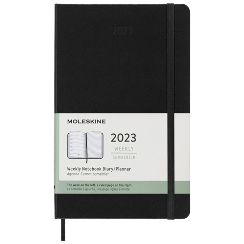 Moleskine hard cover 12 month weekly L planner