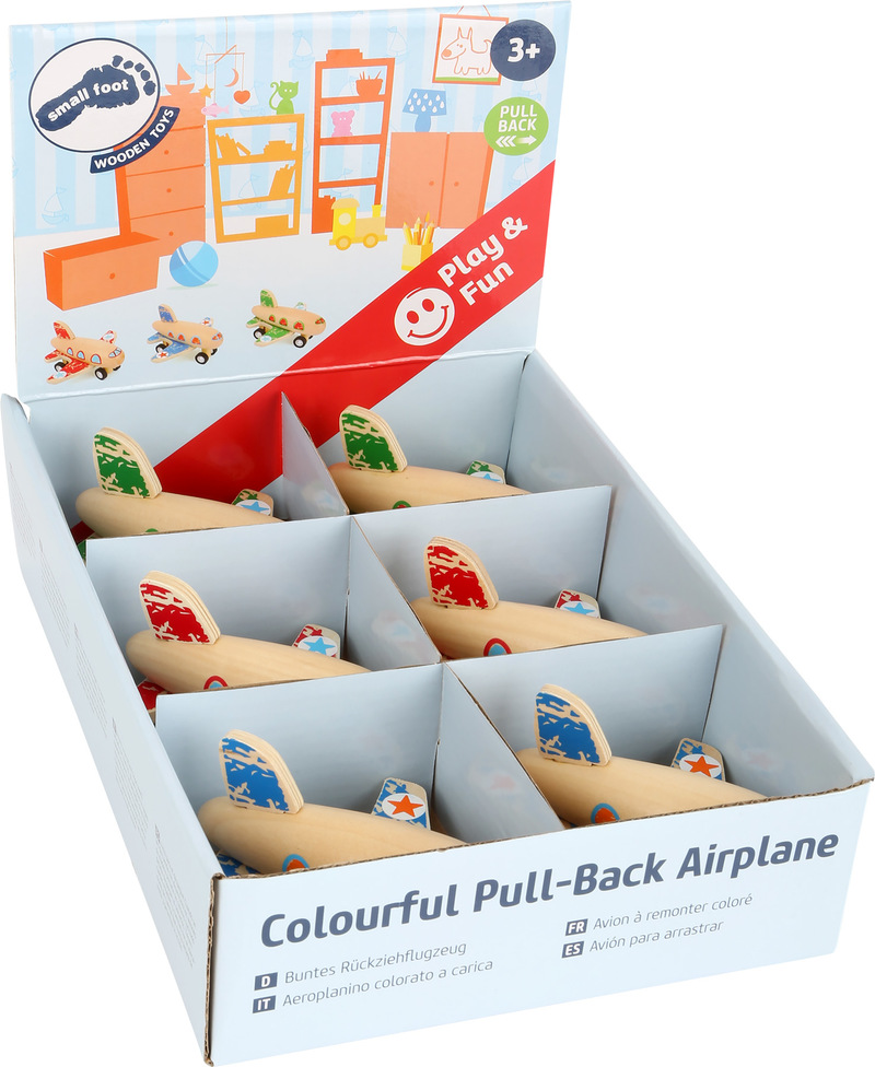 Colourful Pull-Back Airplane Display  