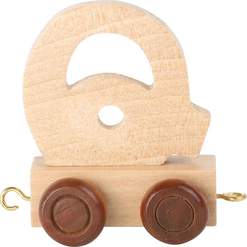 Wooden Letter Train Q        