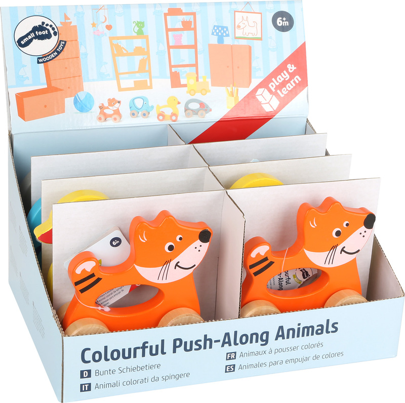 Colourful Push-along Animals Display  