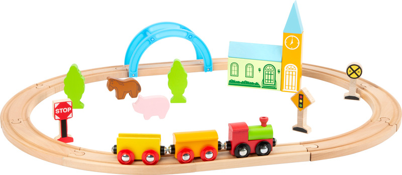 City and Countryside Wooden Toy Train