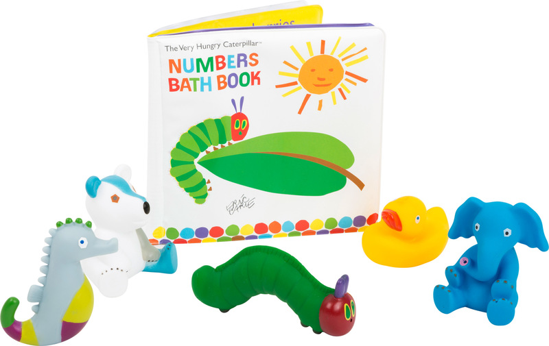 The Very Hungry Caterpillar Bath Book Set with Figurines