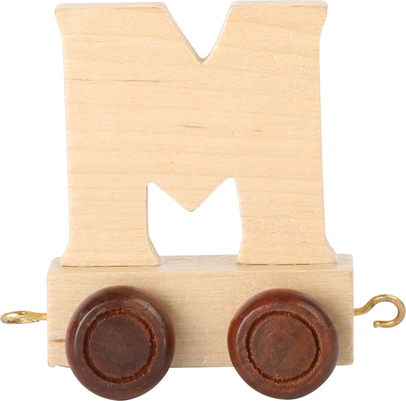 Wooden Letter Train M       