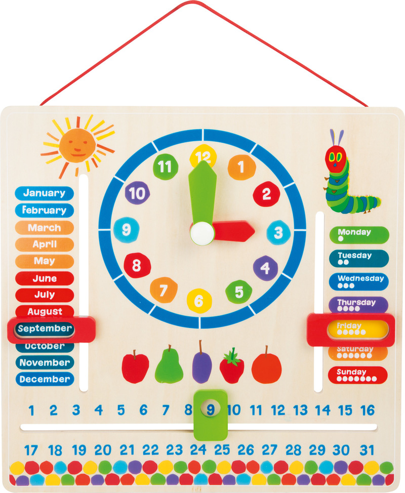 The Very Hungry Caterpillar Learning Board Date & Time 