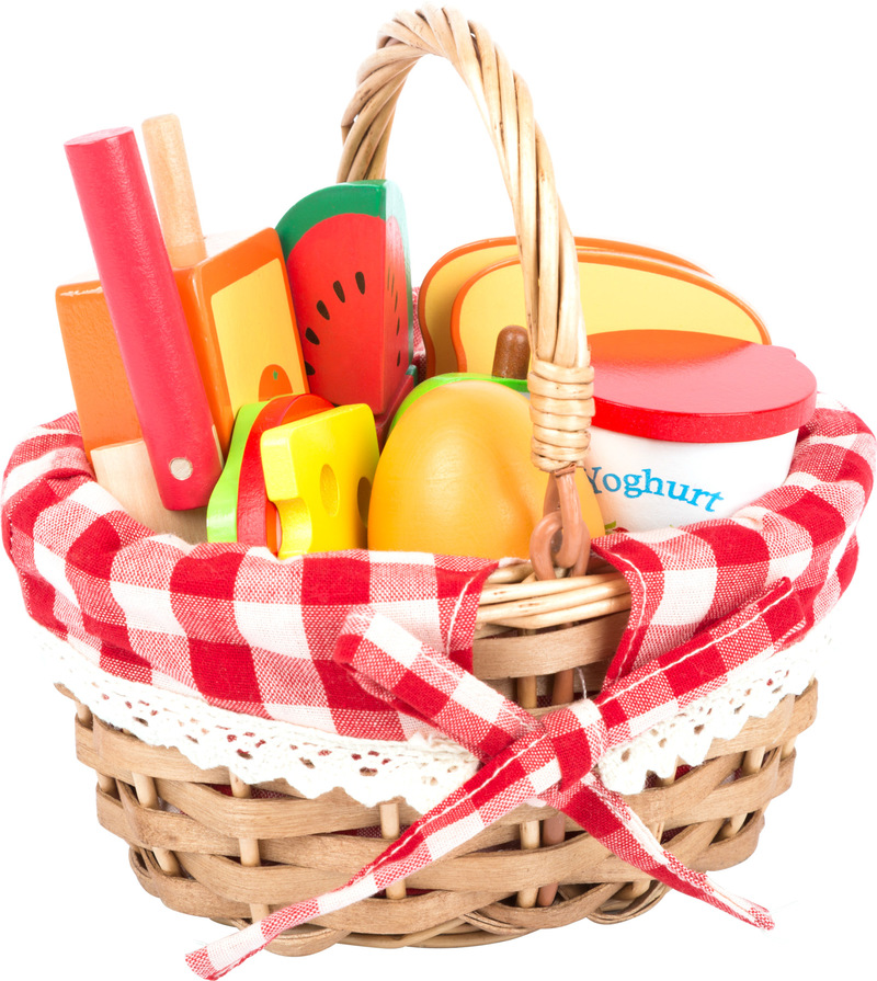 Picnic Basket with Cuttable Fruits