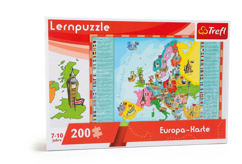 Lernpuzzle Europakarte