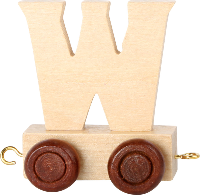 Wooden Letter Train W          