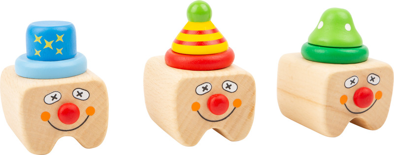 Wooden Clown Baby Teeth Box