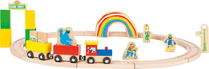 SESAME STREET Wooden Toy Train