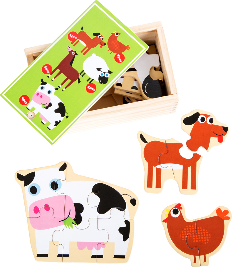 Animals on the Farm Puzzle Box