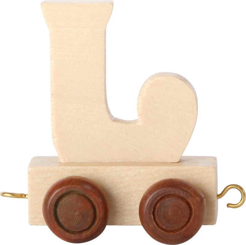 Wooden Letter Train J       