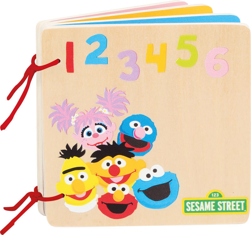 SESAME STREET Numbers & Colours Wooden Book