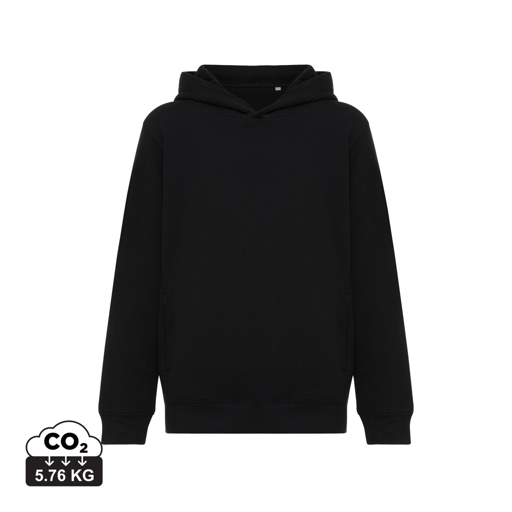 Iqoniq Yengo kids recycled cotton hoodie with sidepockets