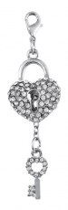 CHARM - KEY AND PADLOCK HEART