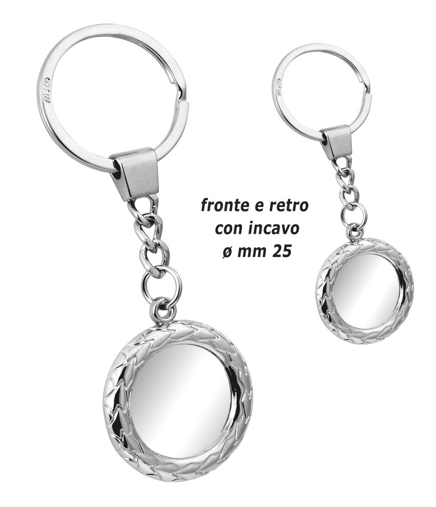 KEY CHAIN LAUREL DOUBLE HOLLOW DIAM.25