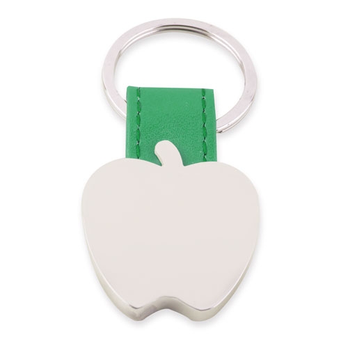 APPLE SHAPED METAL KEY-RING