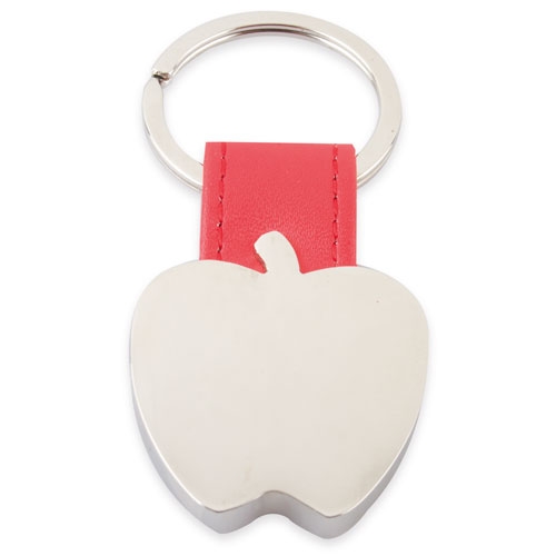 APPLE SHAPED METAL KEY-RING