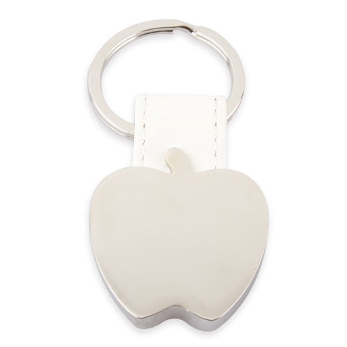 APPLE SHAPED METAL KEY-RING