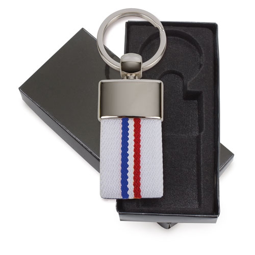 LLAVERO CEINTURE DRAPEAU FRANCE BLANCO