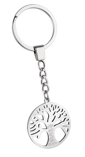 KEY CHAIN STEEL - TREE - NO BOX