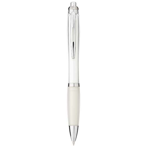 Nash ballpoint pen with coloured barrel and grip (black ink)