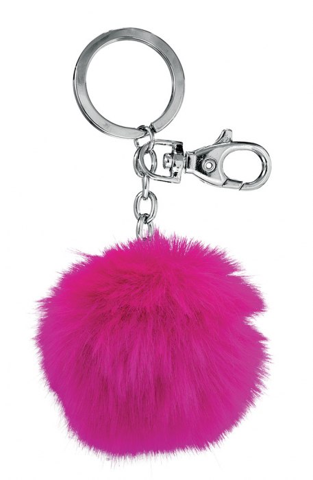 KEY CHAIN POM-POM FUCHSIA - NO BOX