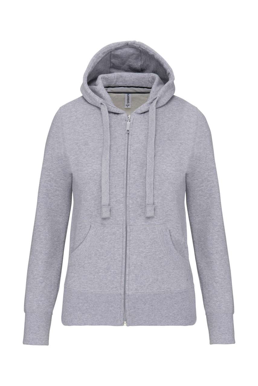 LADIES' FULL ZIP HOODED SWEATSHIRT