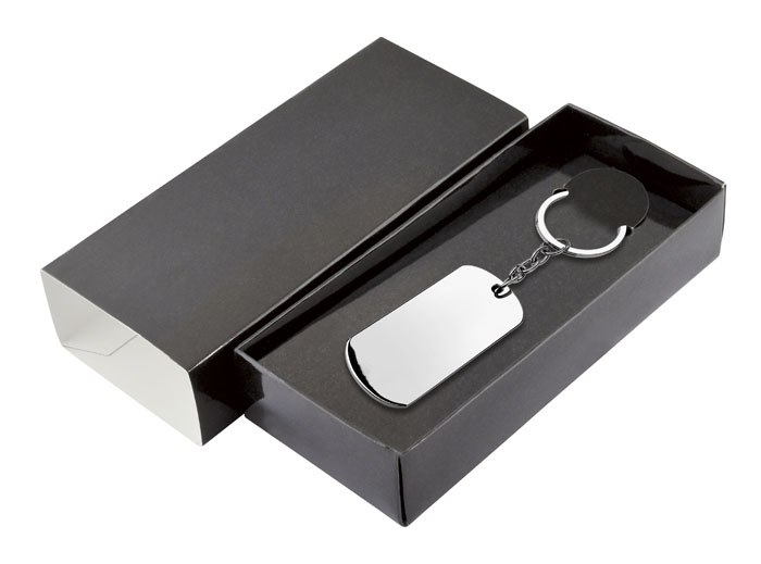 CARDBOARD BOX BLACK - KEYCHAIN NOT INCL.