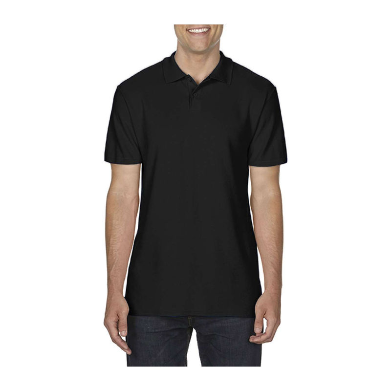 SOFTSTYLE® ADULT DOUBLE PIQUÉ POLO