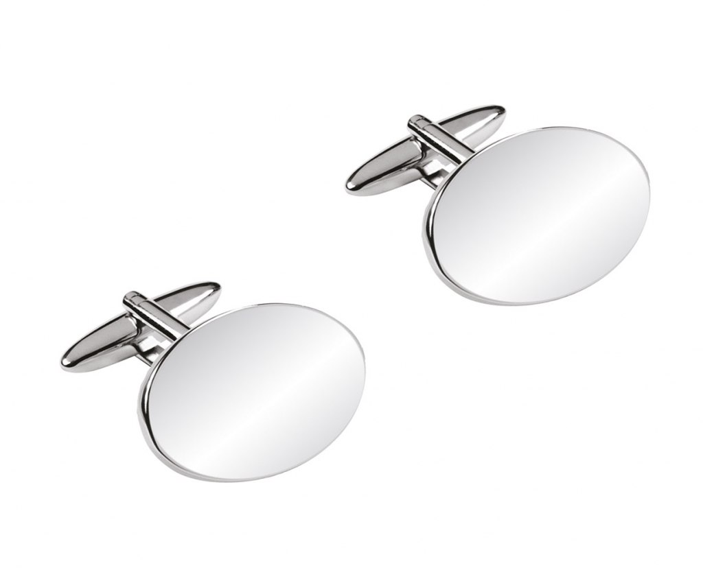 OVAL CUFFLINKS 14.5 x 19.2 mm - NO BOX