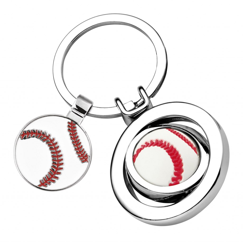 KEY CHAIN BASEBALL WITH COIN