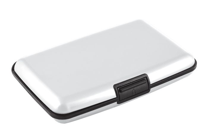 BUSINESS CARD HOLDER ALUMINIUM WHITE