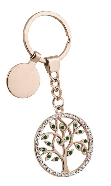 KEYCHAIN FOUR-LEAF CLOVER ROSE GOLD