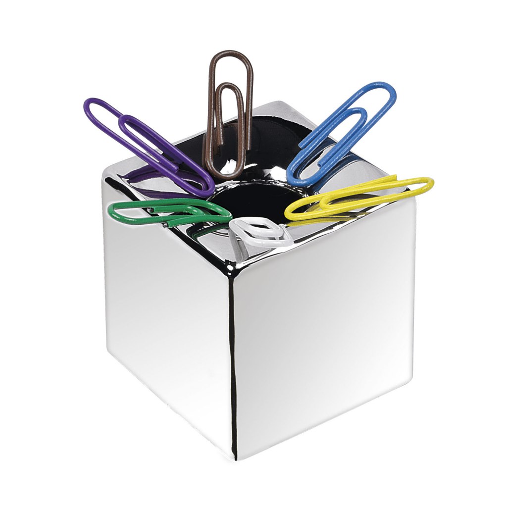 PAPER CLIP HOLDER CUBE IN STANDARD BOX