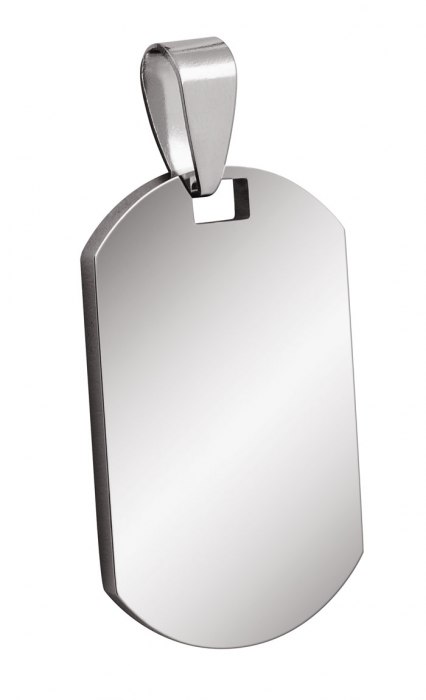 PENDANT STEEL PLATE 19x32mm