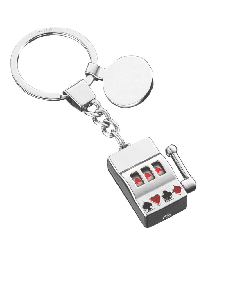 KEYCHAIN SLOT MACHINE WITH TOKEN