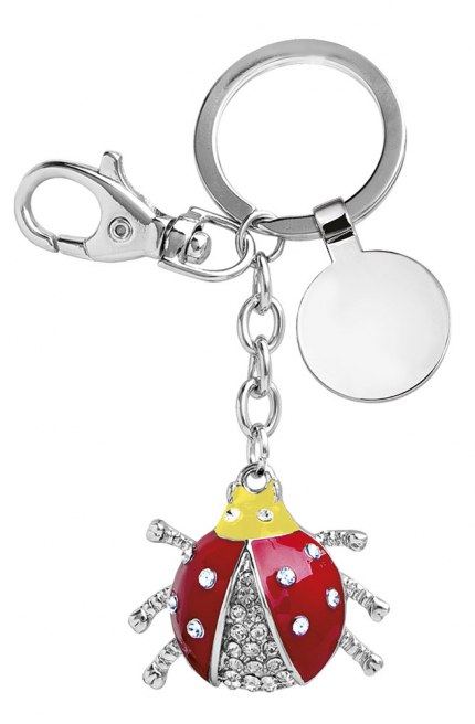 KEY CHAIN LADYBIRD YELLOW/RED - NO BOX